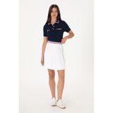 U.S. Polo Assn. Kadın Beyaz Mini Boy Triko Etek 50299379-vr013