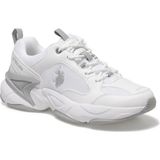 U.S. Polo Assn. Kadın Beyaz Sneakers Bağcıklı Tekstil Malzeme Düz Taban Ayakkabı