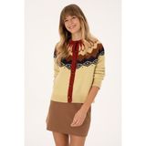 U.S. Polo Assn. Kadın Beyaz Triko Hırka 50310054-VR110 - Vanilla - XL