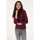 U.S. Polo Assn. Kadın Bordo Balıkçı Yaka Sweatshırt 50313430-VR177
