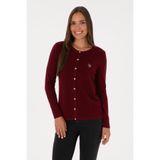 U.S. Polo Assn. Kadın Bordo Basic Triko Hırka 50307737-VR014
