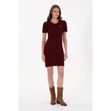 U.S. Polo Assn. Kadın Bordo Elbise (Triko) 50309538-VR014