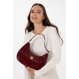 U.S. Polo Assn. Kadın Bordo Rugan Kol Çantası 50317815-VR014