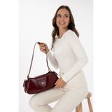 U.S. Polo Assn. Kadın Bordo Rugan Kol Çantası 50317835-VR014