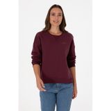U.S. Polo Assn. Kadın Bordo Şardonlu Bisiklet Yaka Basic Sweatshırt 50313586-VR177