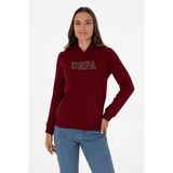 U.S. Polo Assn. Kadın Bordo Sweatshirt 50313566-VR014