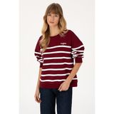 U.S. Polo Assn. Kadın Bordo Sweatshirt 50313572-VR014