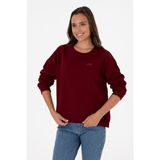 U.S. Polo Assn. Kadın Bordo Sweatshirt 50313586-VR014
