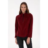 U.S. Polo Assn. Kadın Bordo Sweatshirt 50316714-VR014