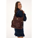 U.S. Polo Assn. Kadın Bordo Yumuşak Sırt Ve Kol Çantası 50317804-VR014