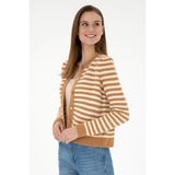 U.S. Polo Assn. Kadın Camel Hırka (Triko) 50297119-VR015 - XS