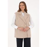 U.S. Polo Assn. Kadın Camel Melanj Örme Yelek 50315824-VR122