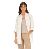 U.S. Polo Assn. Kadın Ekru Ceket 50284004-VR019, Beyaz, 34