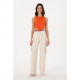 U.s. Polo Assn. Kadın Ekru Pantolon (jean) 50304313-VR019, Beyaz, 44
