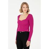 U.s. Polo Assn. Kadın Fuşya Kazak /triko 50293163-vr023