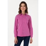 U.S. Polo Assn. Kadın Fuşya Uzun Kollu Basic Gömlek 50298112-VR023 - 36