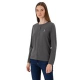 U.S. Polo Assn. Kadın Gri Hırka (Triko) 50313624-VR024