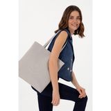 U.S. Polo Assn. Kadın Gri Omuz Çantası 50293675-VR001 - Açık Gri