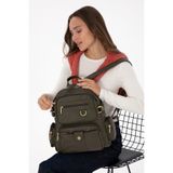 U.S. Polo Assn. Kadın Haki Yumuşak Sırt Çantası 50317805-VR027