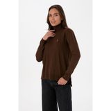 U.S. Polo Assn. Kadın Kahverengi Boğazlı Basic Kazak 50313621-VR029 - Kahverengi-200