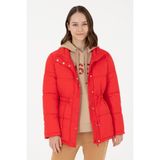 U.S. Polo Assn. Kadın Kırmızı Kaban 50291304-VR030 - 34