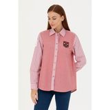 U.S. Polo Assn. Kadın Kırmızı Uzun Kollu Gömlek 50271828-VR030 - 36