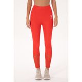 U.S. Polo Assn. Kadın Kırmızı Yüksek Bel Tül Detaylı Spor Tayt 50300689-VR213 - 2XS - Risk Red