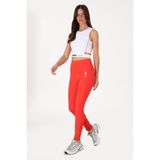 U.S. Polo Assn. Kadın Kırmızı Yüksek Bel Tül Detaylı Spor Tayt 50300689-VR213 - XS - Risk Red