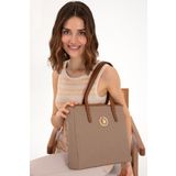 U.S. Polo Assn. Kadın Koyu Bej Omuz Çantası 50311446-vr088