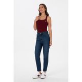 U.S. Polo Assn. Kadın Koyu Mavi Mom High Waist Fit Jean Pantolon 50316560-DN0023