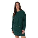 U.S. Polo Assn. Kadın Koyu Yeşil Sweatshirt 50292442-VR079, M