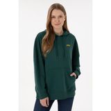 U.S. Polo Assn. Kadın Koyu Yeşil Sweatshirt 50297324-VR079 - XL