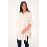 U.S. Polo Assn. Kadın Krem Panço 50293175-VR071, Beyaz, M-L