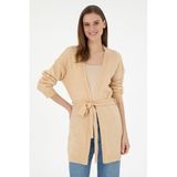 U.S. Polo Assn. Kadın Kum Melanj Triko Hırka 50297102-VR123