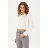 U.S. Polo Assn. Kadın Kum Triko Hırka 50297152-VR085 - XL