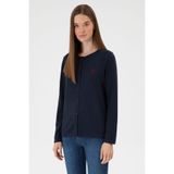 U.S. Polo Assn. Kadın Lacivert Basic Triko Hırka 50313624-VR033