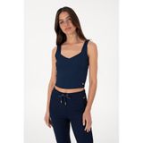 U.S. Polo Assn. Kadın Lacivert Kolsuz V Yaka Tişört 50306679-vr033