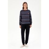 U.S. Polo Assn. Kadın Lacivert Pijama Takım 50303403-VR033