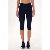 U.S. Polo Assn. Kadın Lacivert Yüksek Bel Capri Spor Tayt 50284265-VR033 - XS