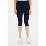 U.S. Polo Assn. Kadın Lacivert Yüksek Bel Capri Spor Tayt 50284265-vr033