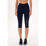 U.S. Polo Assn. Kadın Lacivert Yüksek Bel Capri Spor Tayt 50300687-VR033 - 2XS