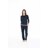 U.s. Polo Assn. Kadın Lastik Kol Uzun Ev Giyim Lacivert %100 Pamuk Büyük Beden - Lacivert - Arsno20m11d6butl-Lac