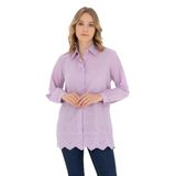 U.S. Polo Assn. Kadın Lila Gömlek Desenli 50283612-VR034