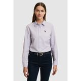 U.S. Polo Assn. Kadın Lila Uzun Kollu Basic Gömlek 50324791-VR034 - 42