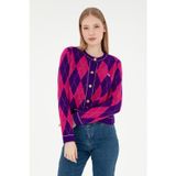 U.S. Polo Assn. Kadın Mor Triko Hırka 50293118-VR038