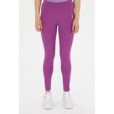 U.S. Polo Assn. Kadın Mor Yüksek Bel Spor Tayt 50284055-vr038