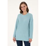 U.S. Polo Assn. Kadın Nil Kazak/triko 50297092-VR083, Yeşil, M