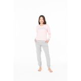 U.S. POLO ASSN. Kadın Pamuklu Lisanslı Pijama Takımı 20117-PEMBE-XL