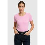 U.S. Polo Assn. Kadın Pembe Bisiklet Yaka Basic Tişört 50321809-VR041 - Pembe-01