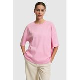 U.S. Polo Assn. Kadın Pembe Bisiklet Yaka Tişört 50323529-VR041 - Pembe-01